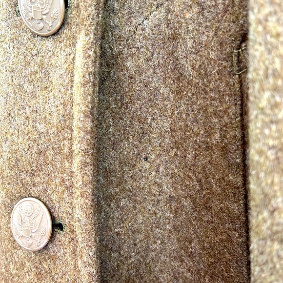 USGI US ARMY WWII TRENCH COAT WOOL OVERCOAT - Picture 12 of 17